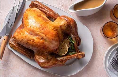 traditional thanksgiving main course roast turkey