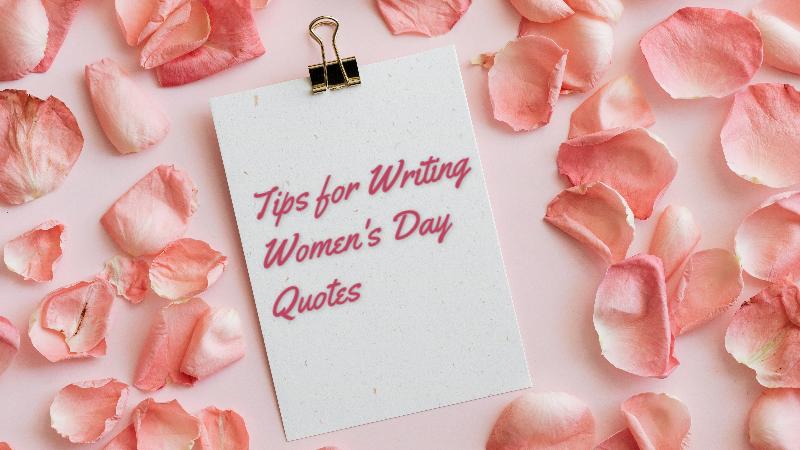 womens day quote writing tips