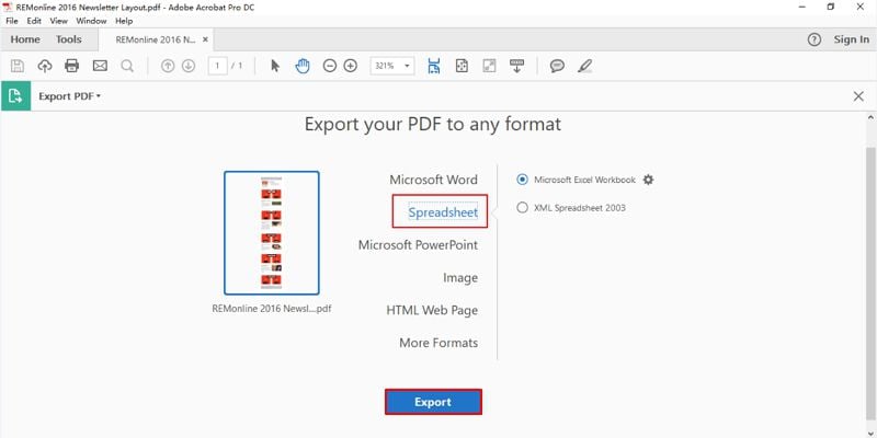 pdf zu Excel Konverter kostenloser Download