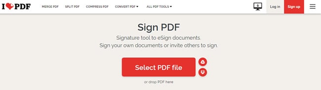 interface ilovepdf