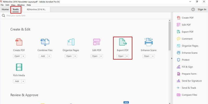 adobe acrobat export pdf to excel