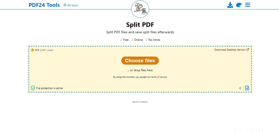 choose file for splitting