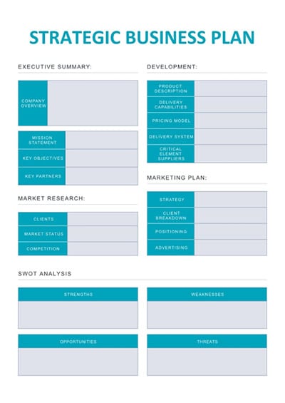 how to set up a business plan templates