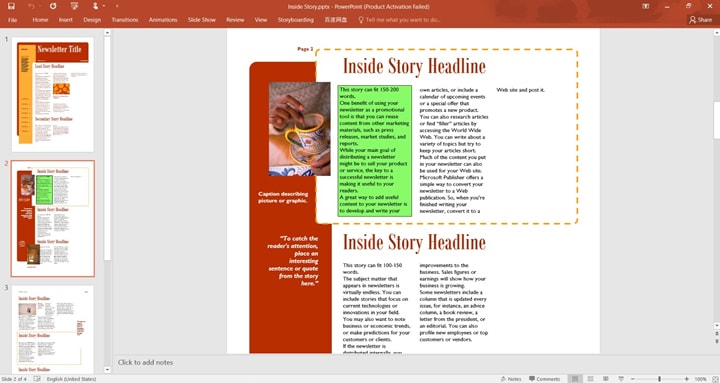 canyua publisher save as powerpoint