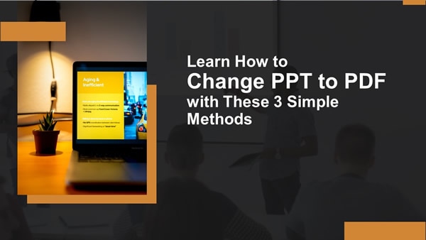 change ppt to pdf