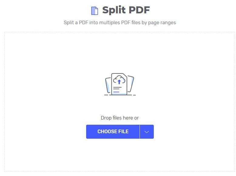 split pdf online