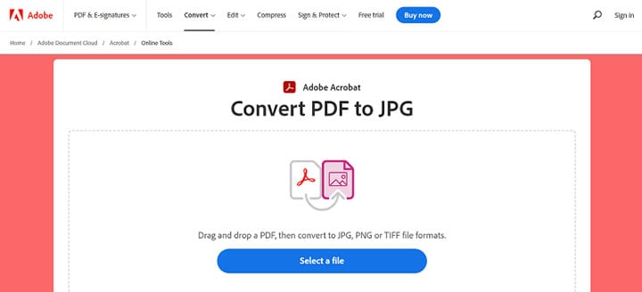 choose a compressed pdf file to convert