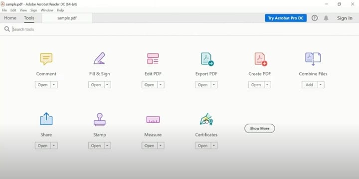 ferramenta de certificados no adobe acrobat