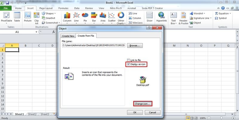 come allegare i pdf in excel