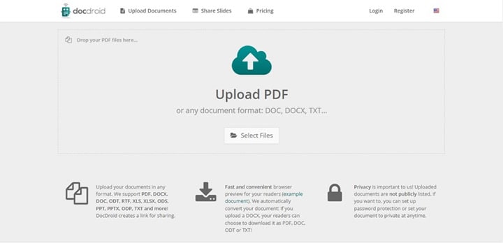 docdroid upload pdf