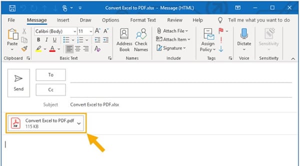 email excel