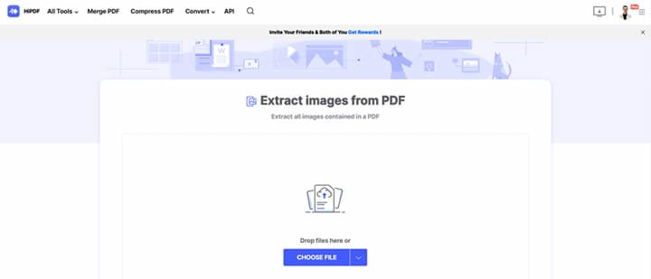 extract pdf images by hipdf