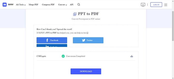 téléchargement de hipdf