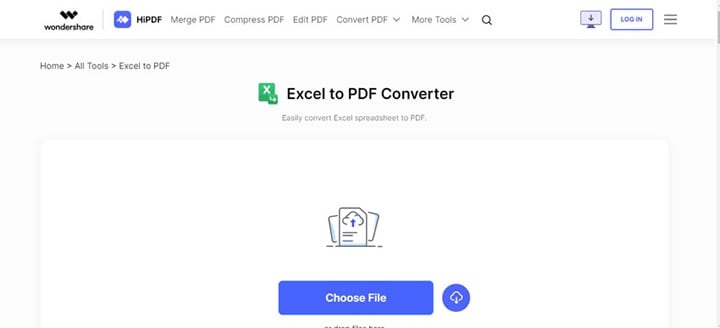 конвертер hipdf excel в pdf