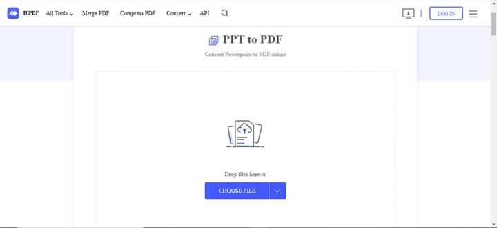 hipdf ppt to pdf