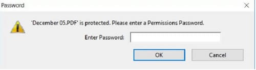 what is the permission password