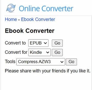 online converter main interface