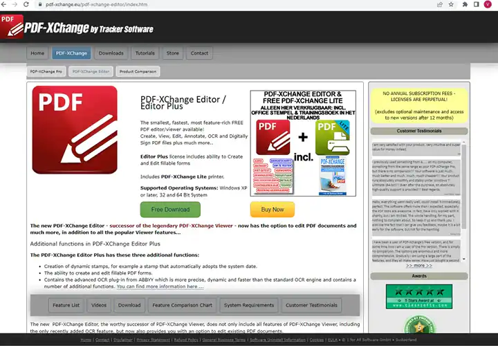 téléchargement de pdf xchange viewer