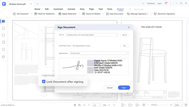 pdfelement digital signature