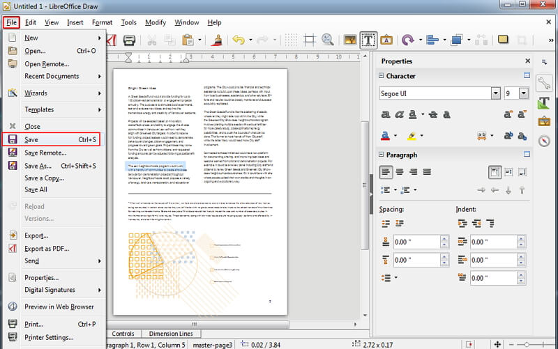 import pdf to libreoffice