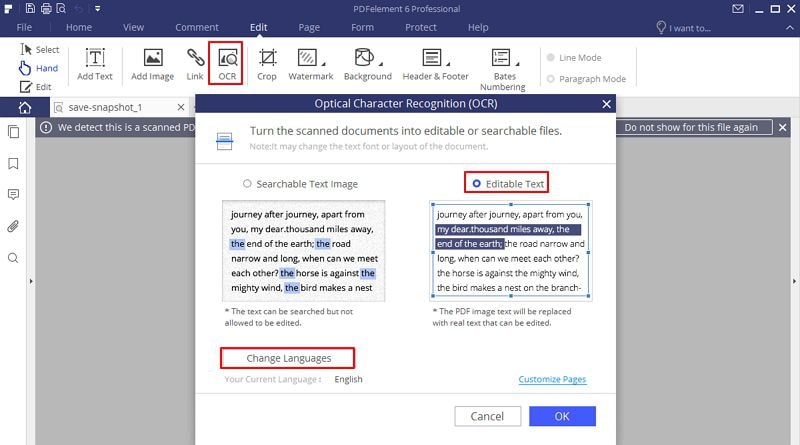 Convert Scanned PDF to Word