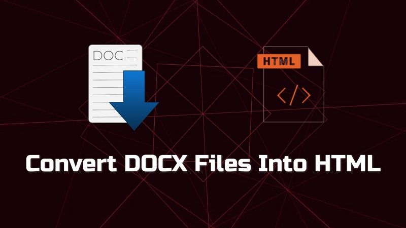 convertire un file docx in html
