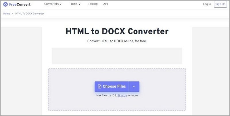 freeconvert html to docx converter