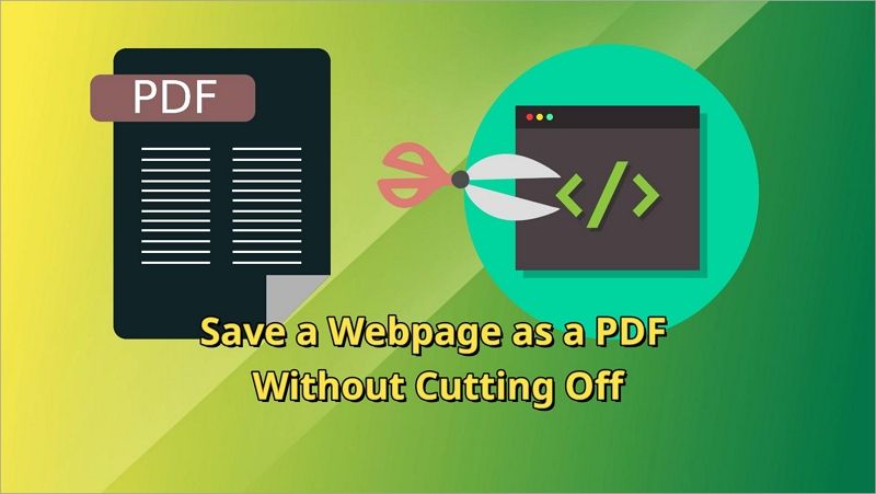 save whole webpage as pdf without cut off