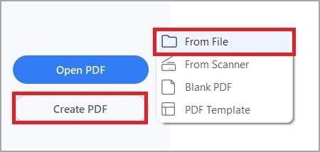Erstellen eines neuen PDFs anhand einer Datei