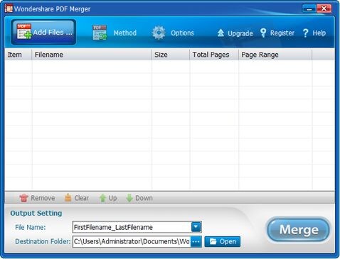 Run Wondershare PDF Merger for Windows