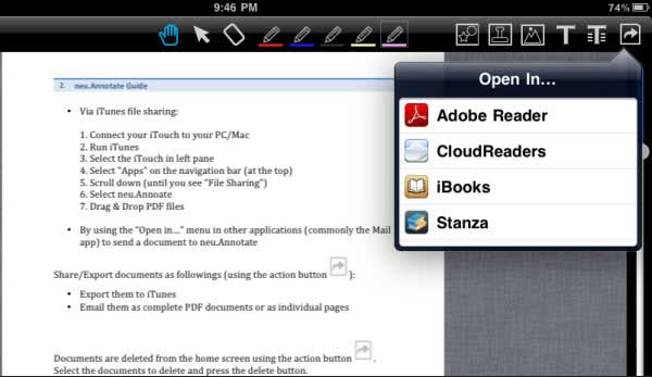 Wie Sie PDF-Dateien im Adobe Reader für iPad lesen