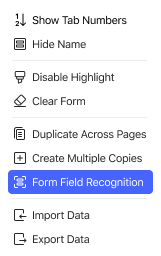 recognize pdf form on mac