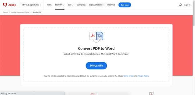 adobe pdf a word online