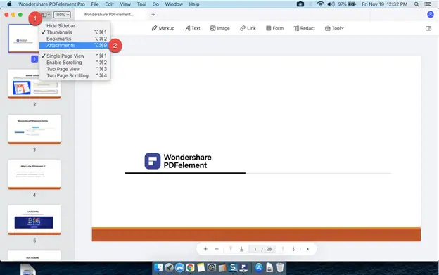 adicionar anexo em pdf no mac