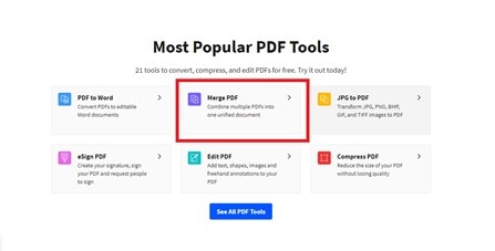 herramienta de combinar pdf