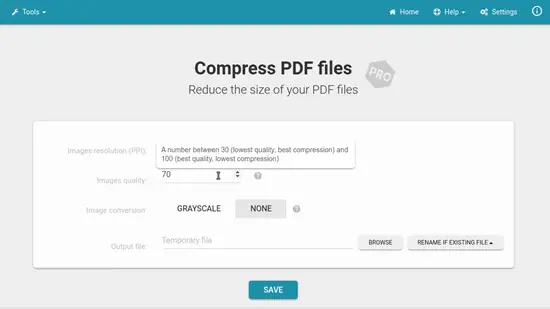 définir les caractéristiques de la compression