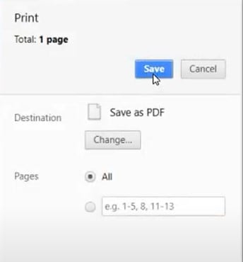 sauvegarder votre pdf