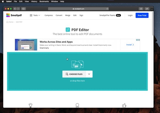 upload free pdf editor mac