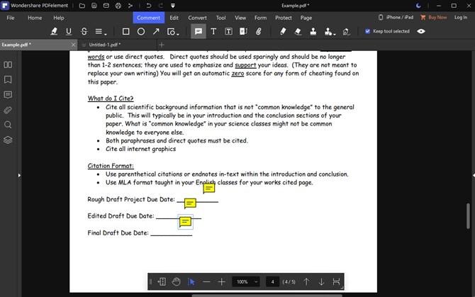 comment tools