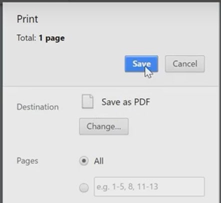 save your pdf