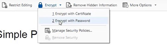  encrypt with password
