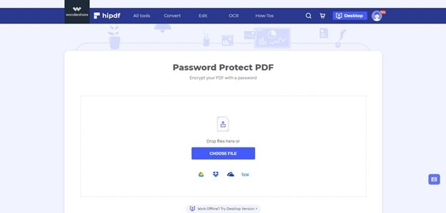 password protect pdf tool