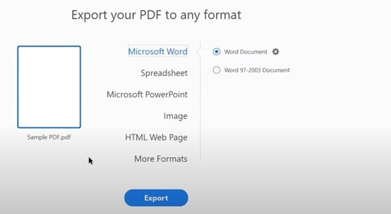 export your pdf