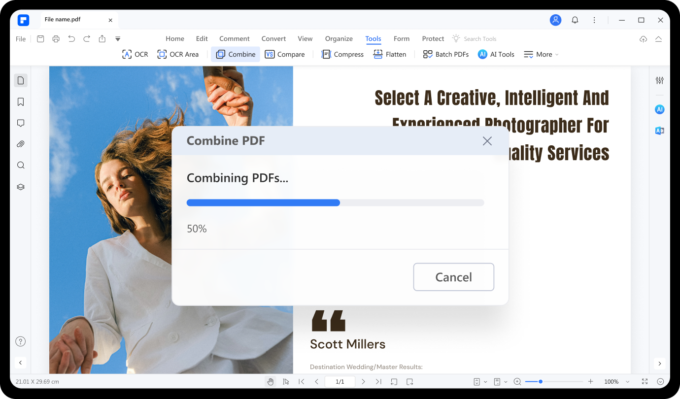 combine pdf files into one