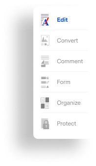 Panel derecho del editor PDF para Windows