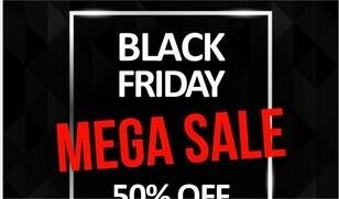 black friday mega sale poster