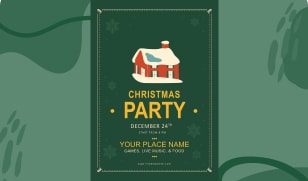 приглашение на рождественскую вечеринку шаблон pdf