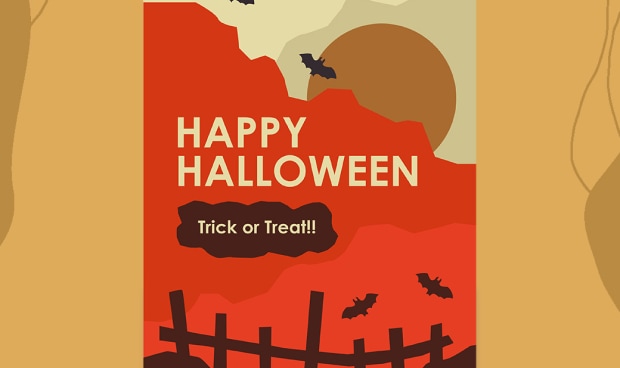 Happy Halloween Karte