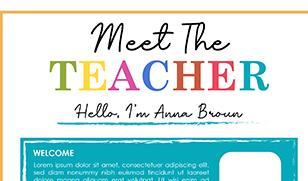 Meet the New Teacher Rainbow