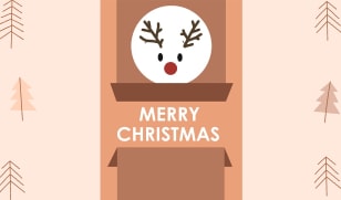 tarjeta de feliz navidad plantilla PDF
